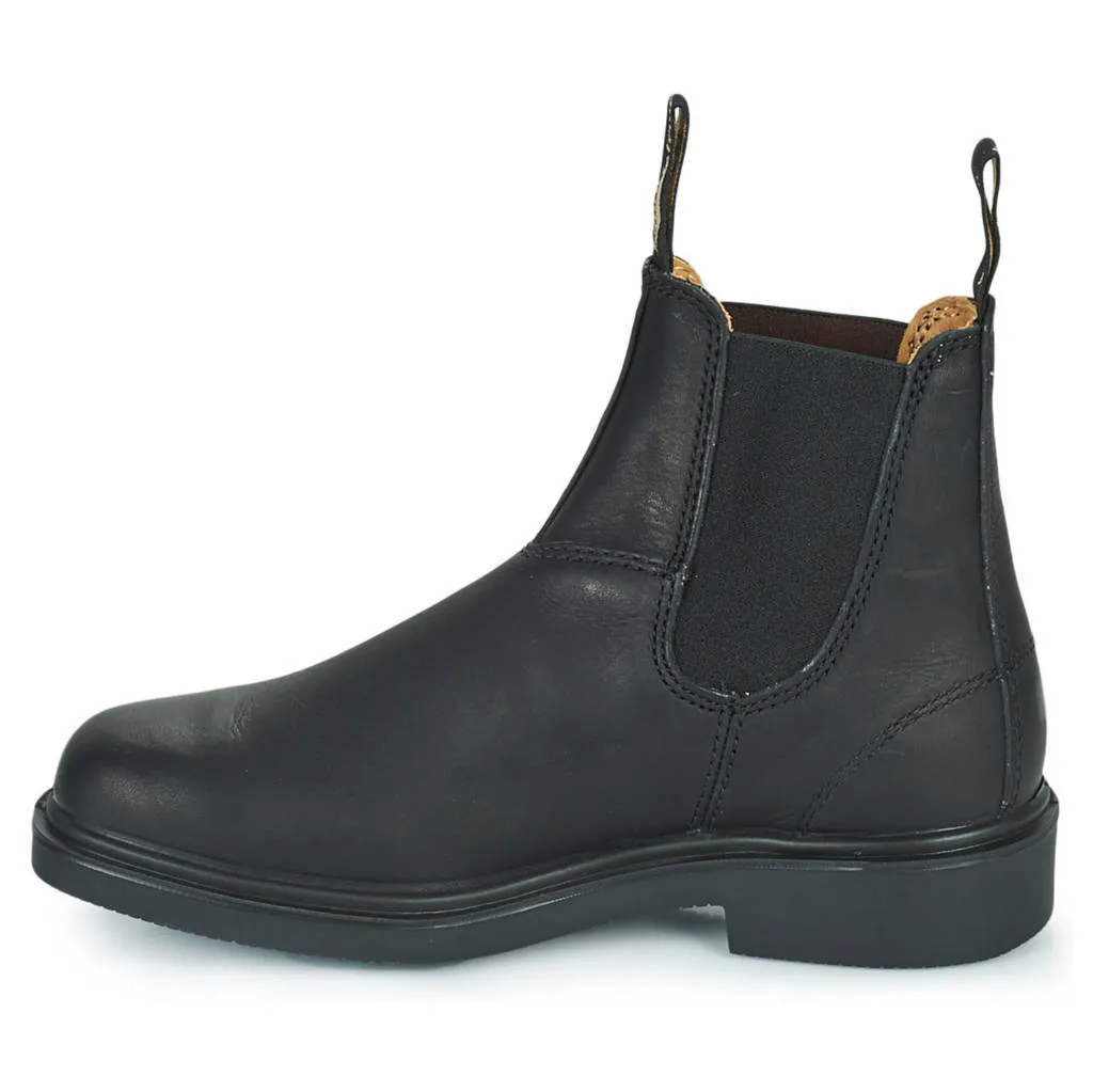 068 Water-Resistant Leather Unisex Chelsea Boots