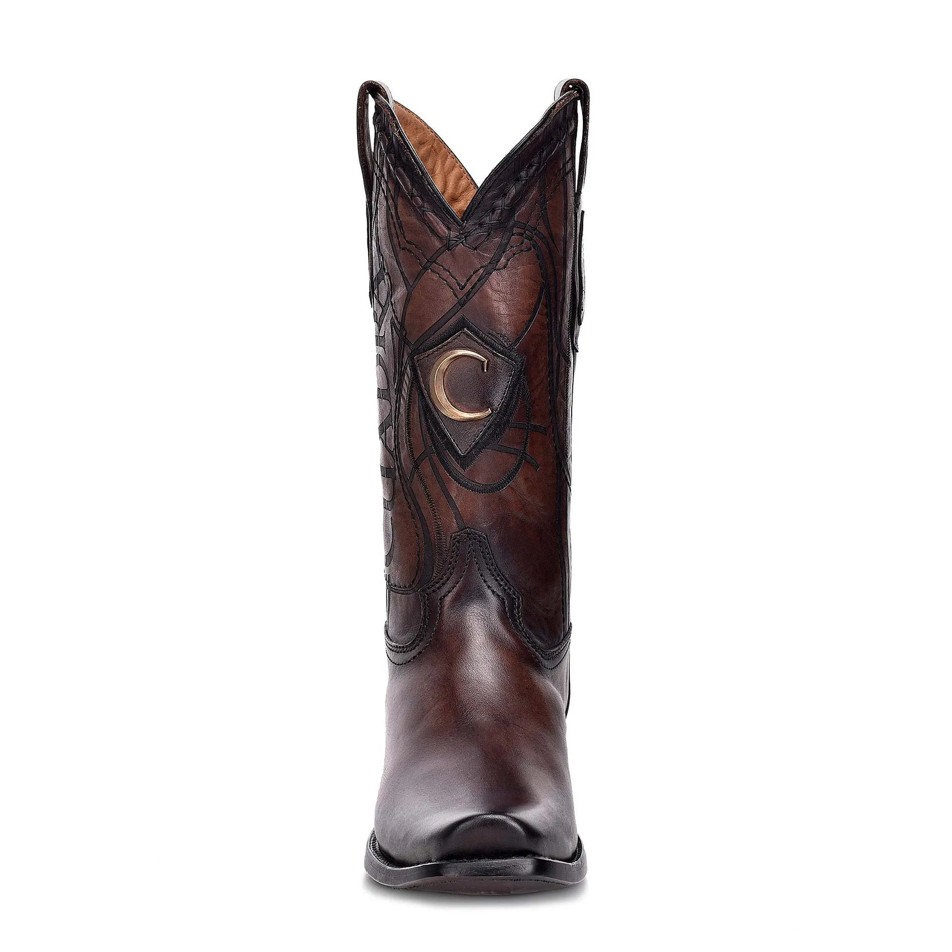 1J1NRS - Cuadra chestnut western cowboy cowhide leather boots for men