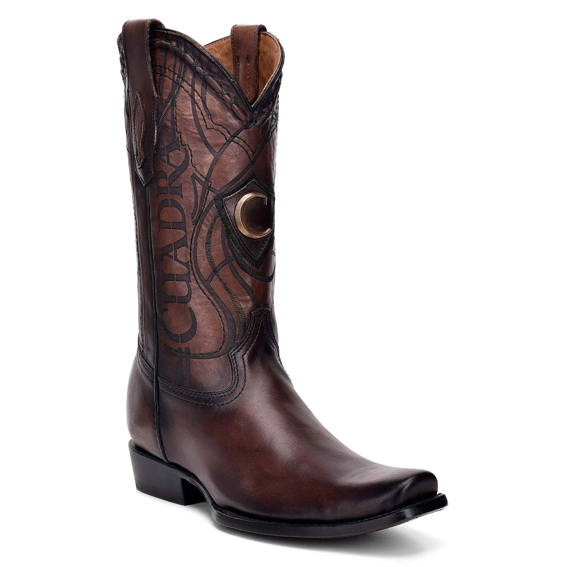 1J1NRS - Cuadra chestnut western cowboy cowhide leather boots for men