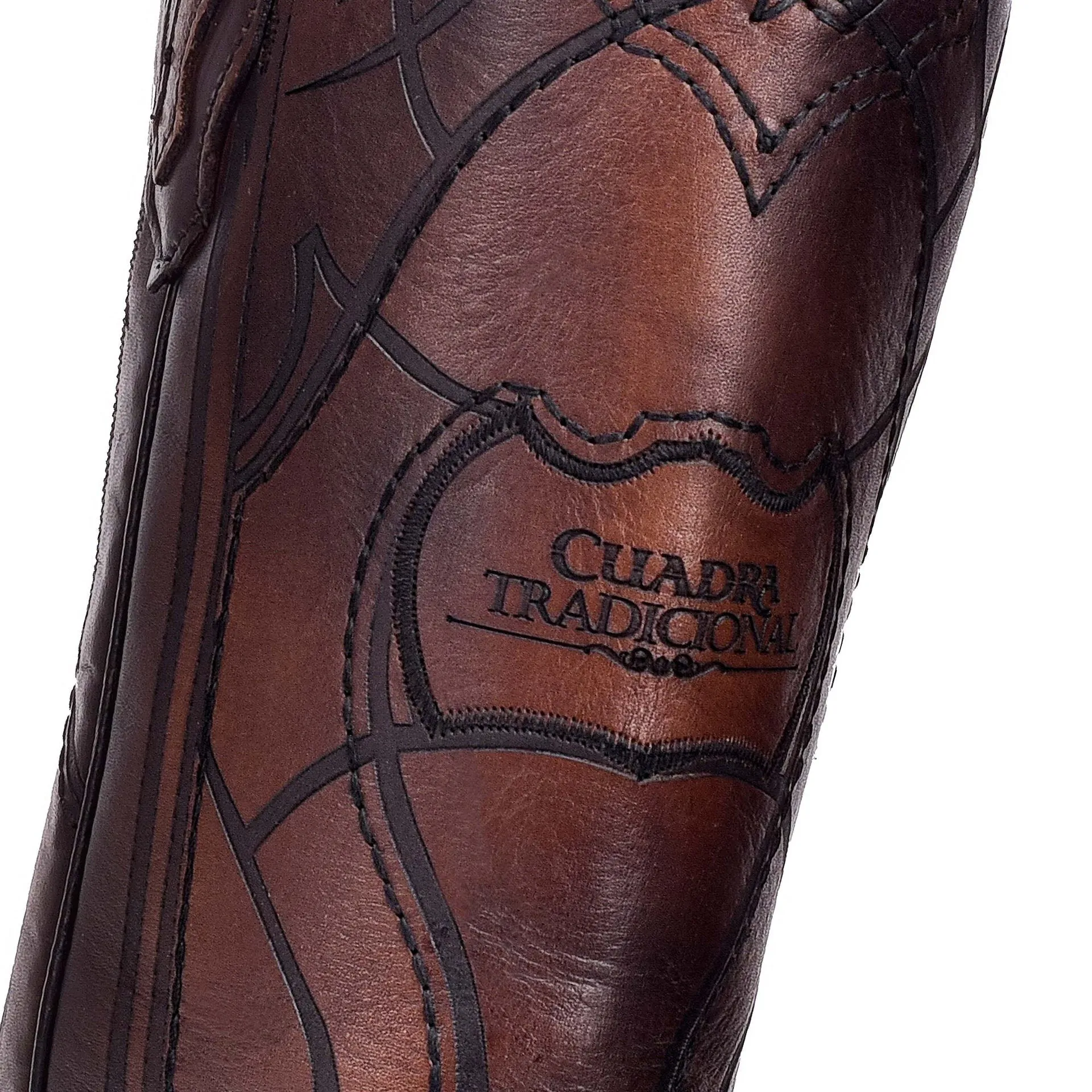 1J1NRS - Cuadra chestnut western cowboy cowhide leather boots for men