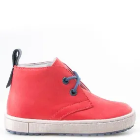 (2150-15/2242-15) Emel red Lace Up Trainers