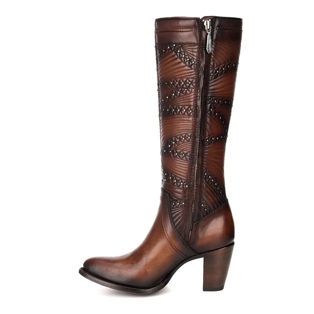 3F23RS - Cuadra honey fashion Paris Texas leather quilted boots for women