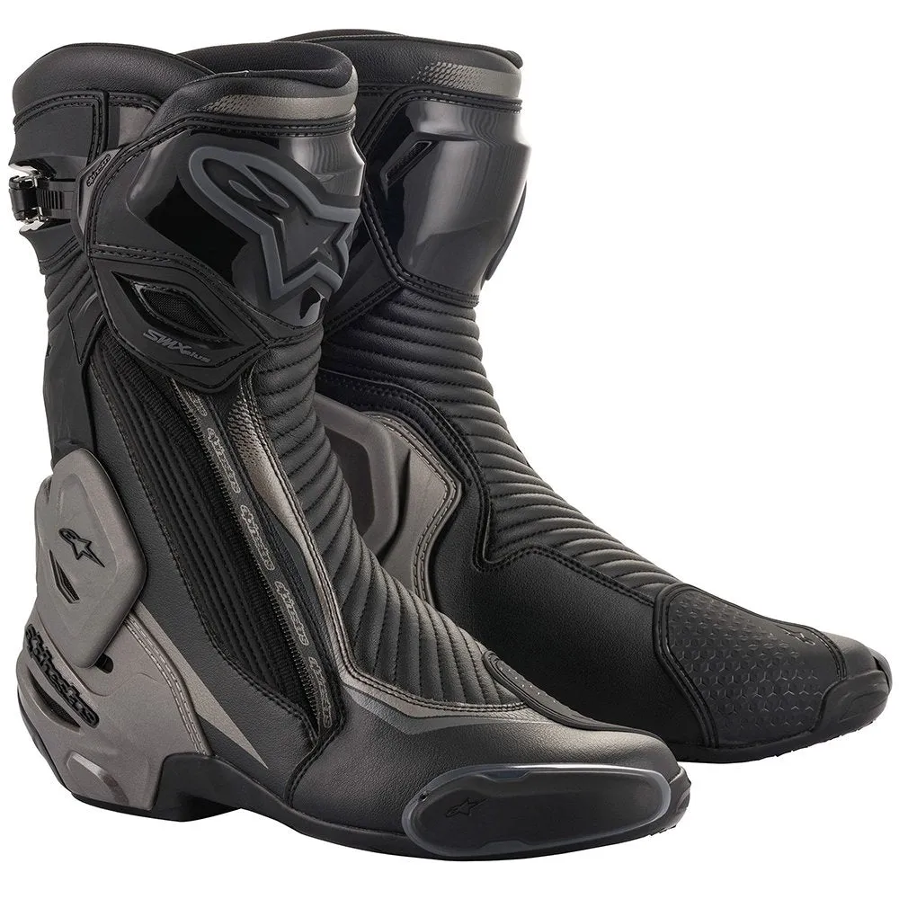 Alpinestars SMX Plus v2 Motorcycle Touring Boots Black Grey