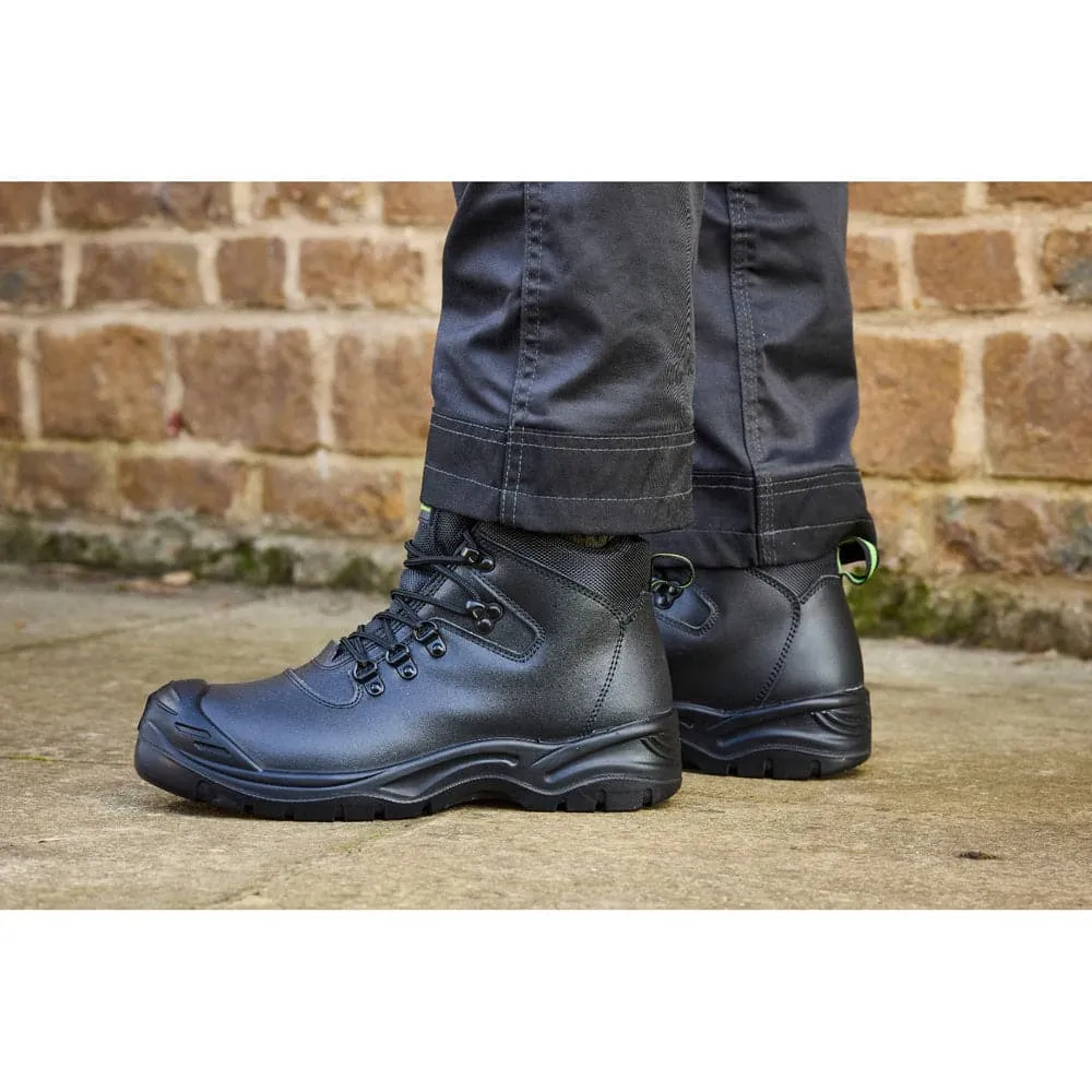 Apache Jupiter Black Mid-Cut Safety Work Boot