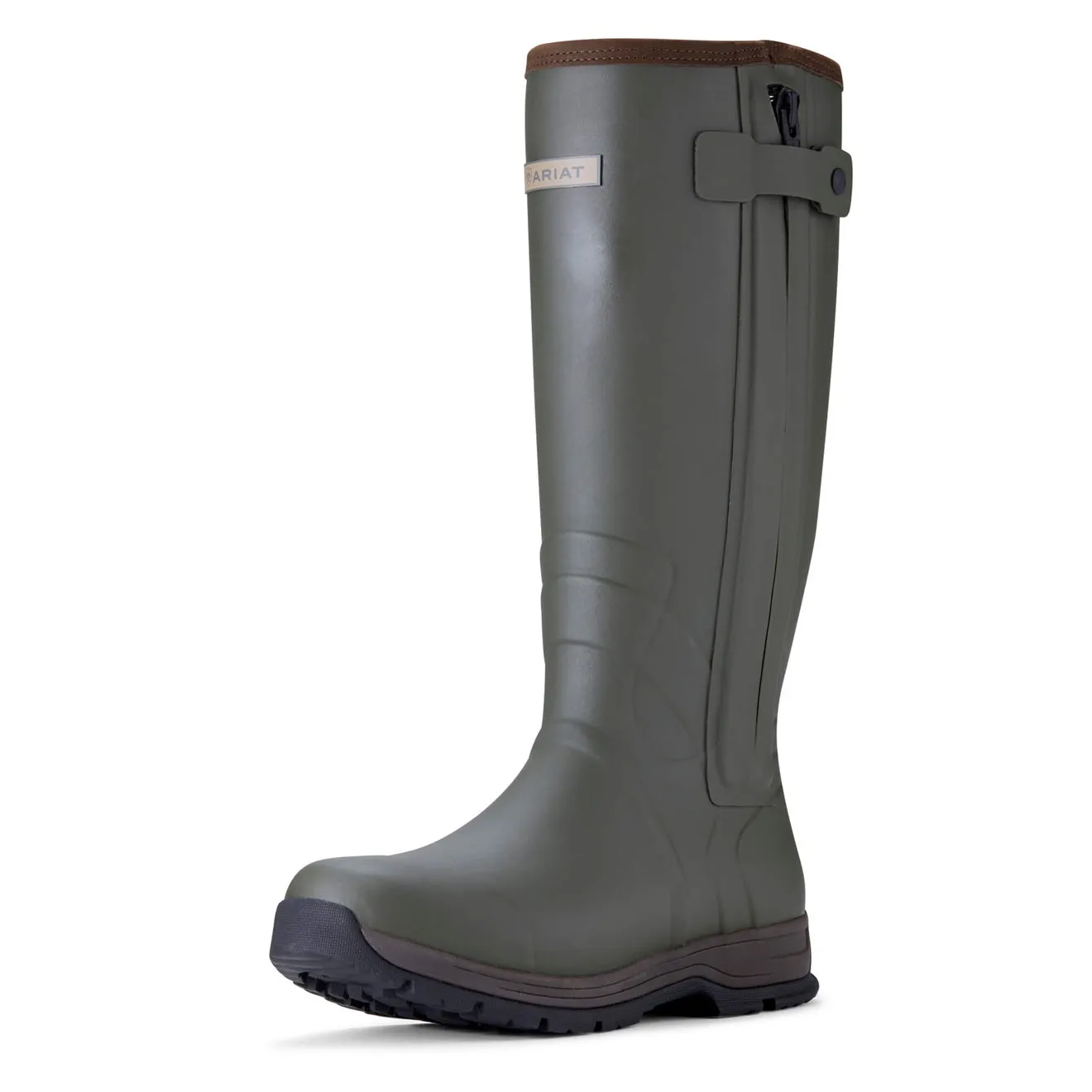 Ariat Burford Insulated Zip Rubber Boot Olive Night