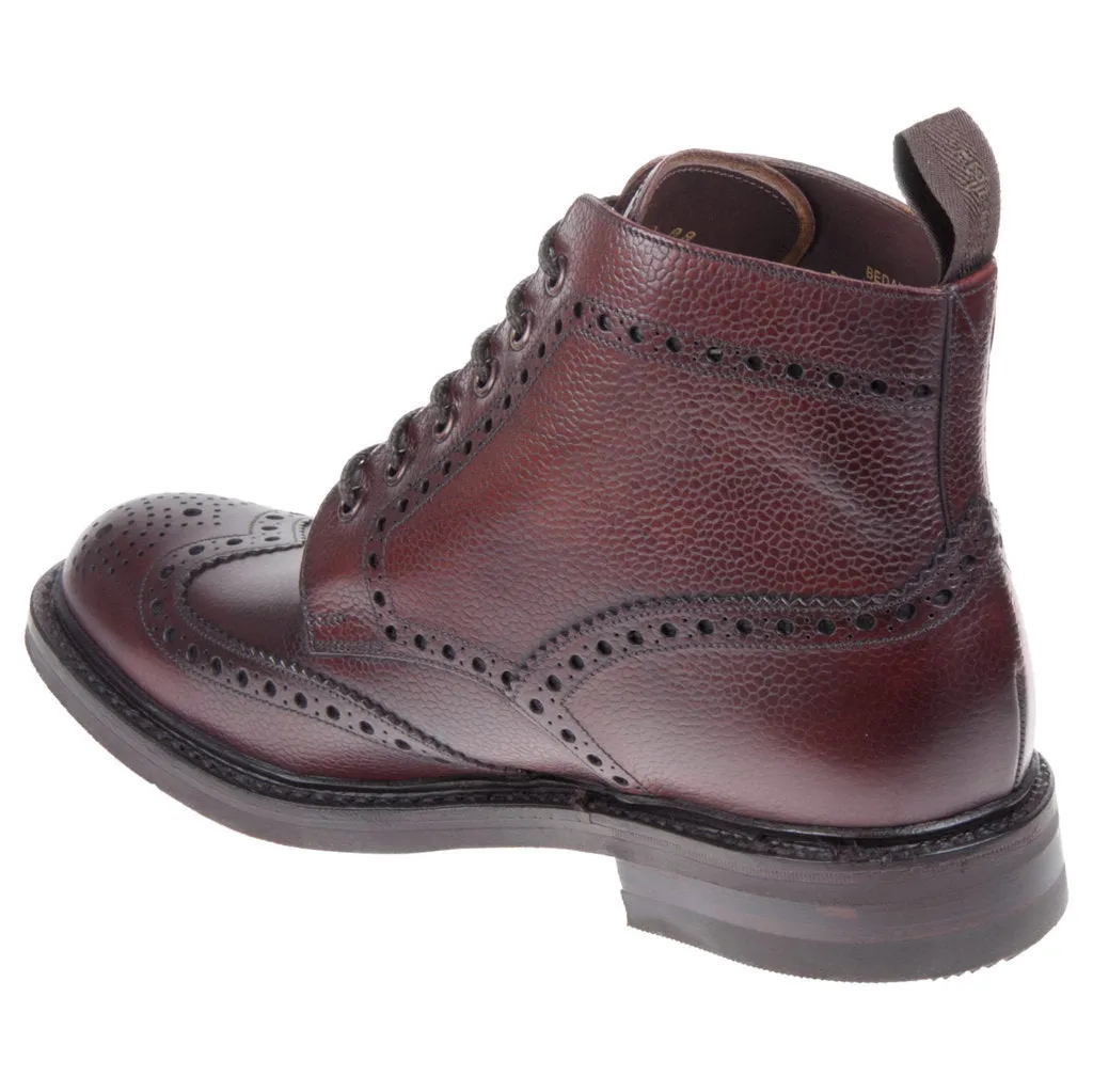 Bedale Burnished Leather Men's Brogue Derby Boots