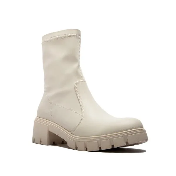 Beige Lug Boot