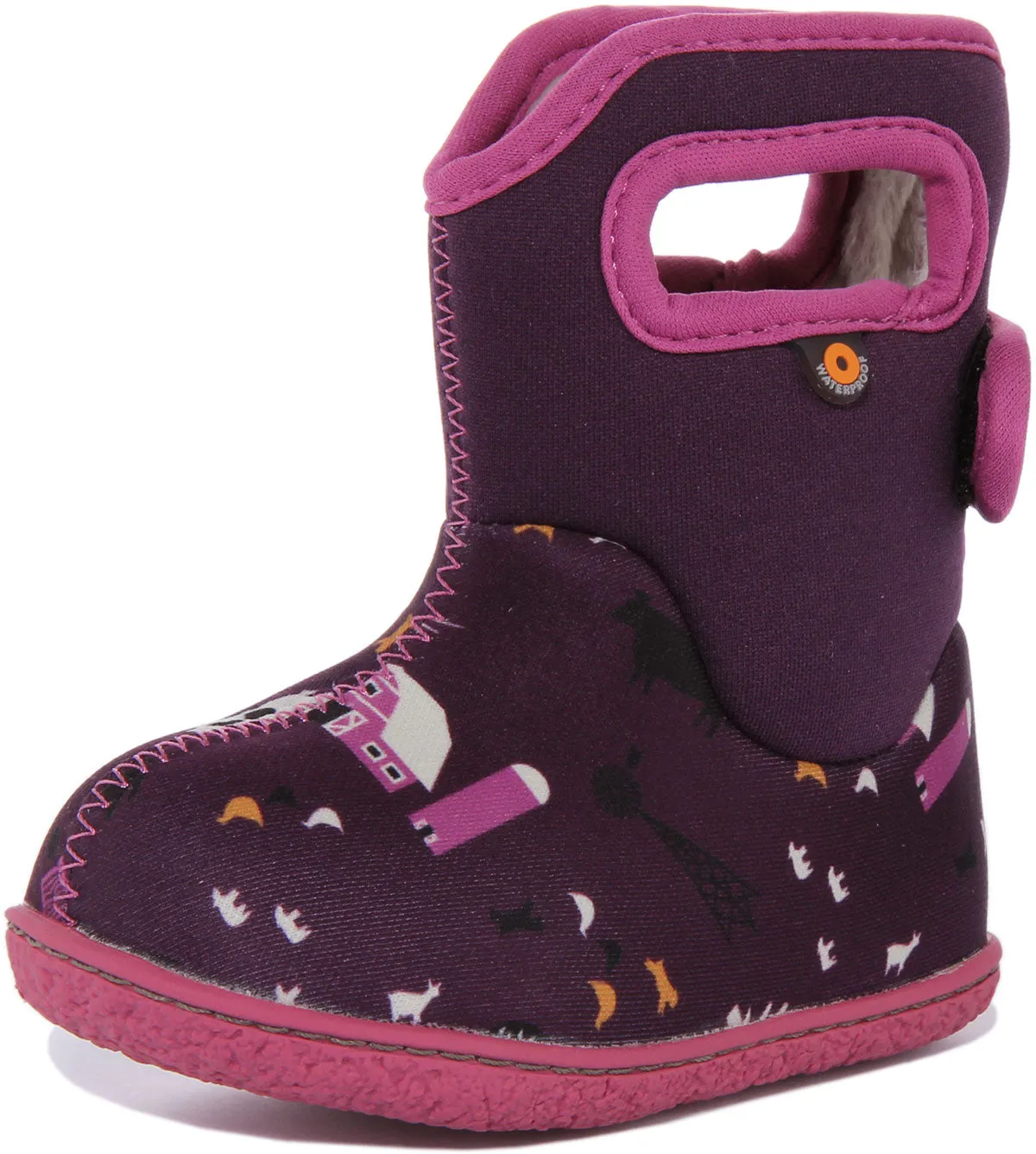 Bogs Baby Bogs Farm In Purple For Infants