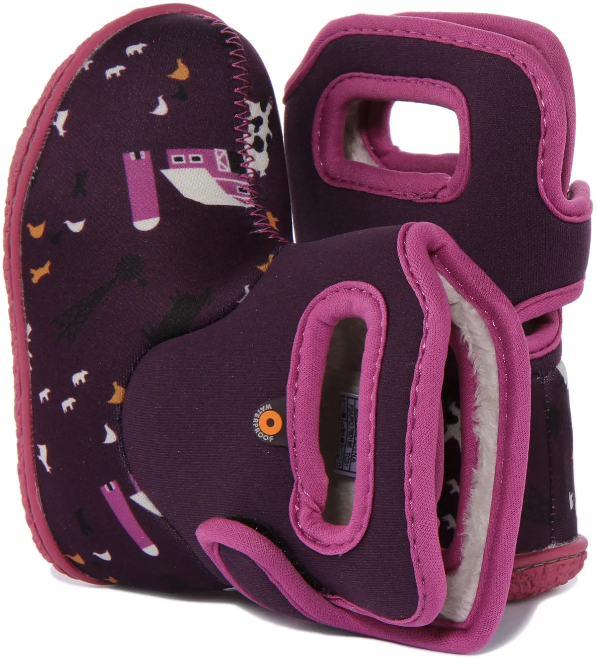 Bogs Baby Bogs Farm In Purple For Infants