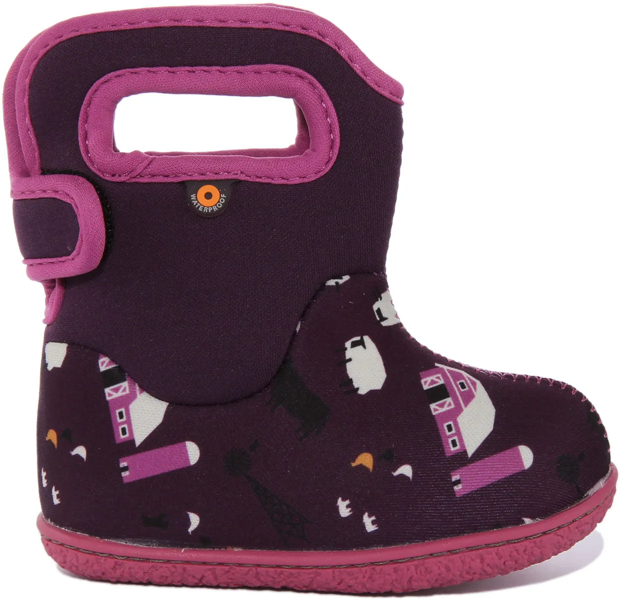 Bogs Baby Bogs Farm In Purple For Infants