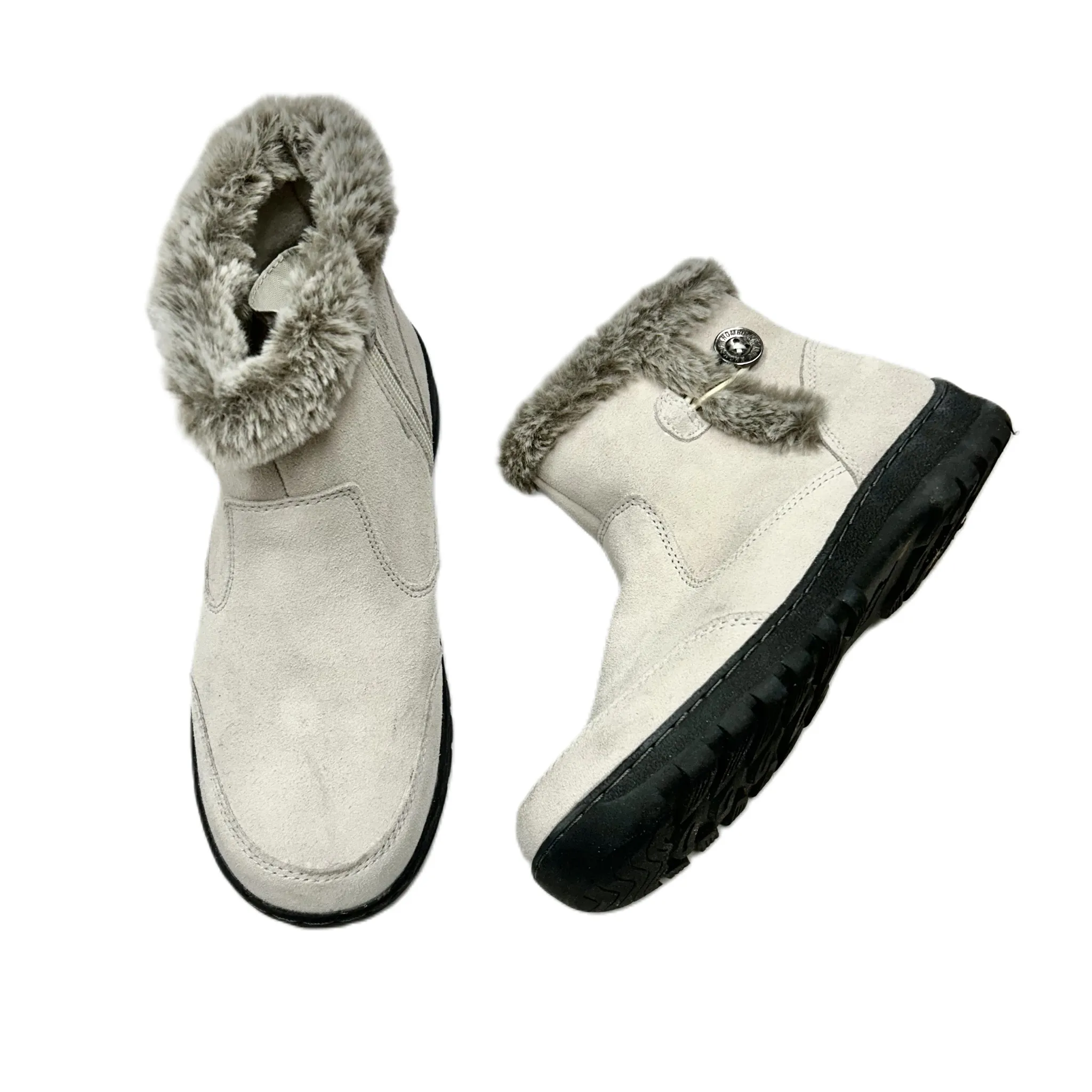 Boots Snow By Khombu In Beige, Size: 7