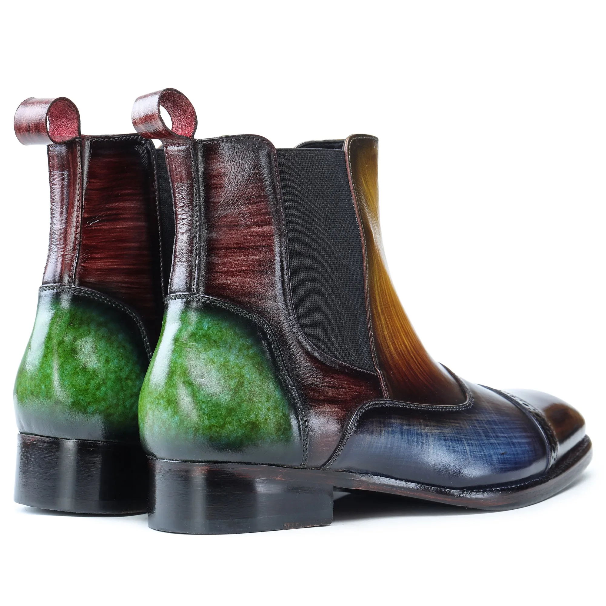 Captoe Chelsea Boots- Multicolor