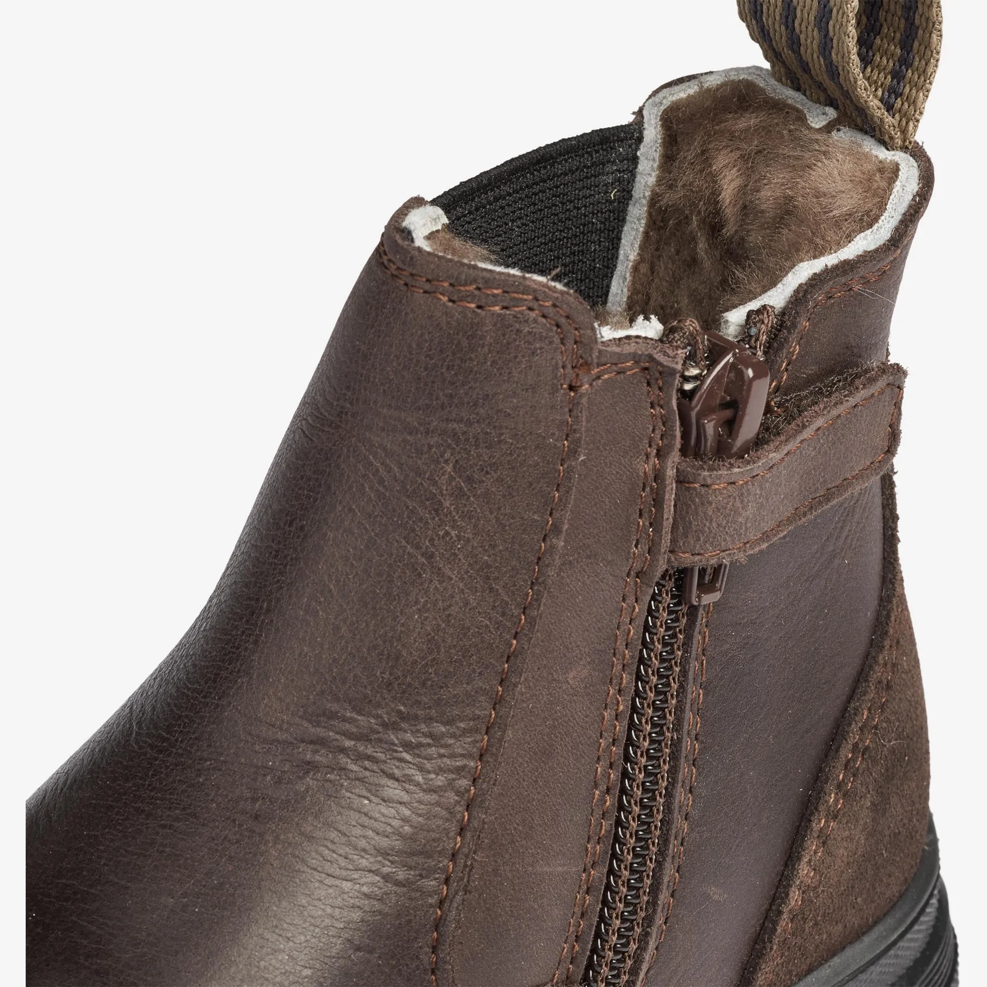 Chai Wool Chelsea Tex - dark brown