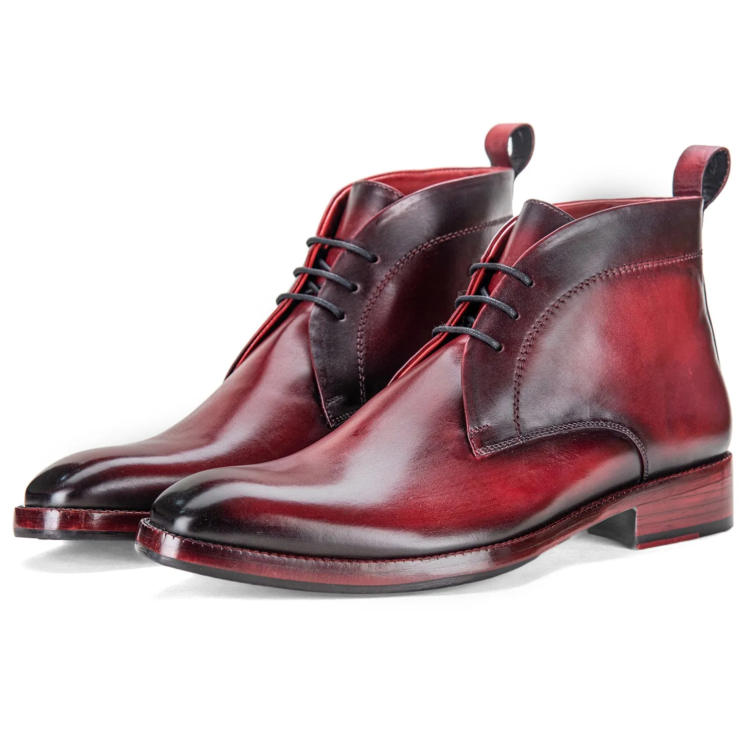 Chukka Boots- Wine Red