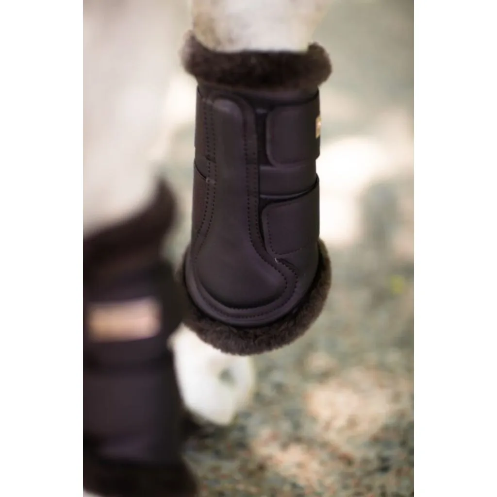 Equestrian Stockholm Fleece Lined Brushing Boots Set of 2 Moonless Night