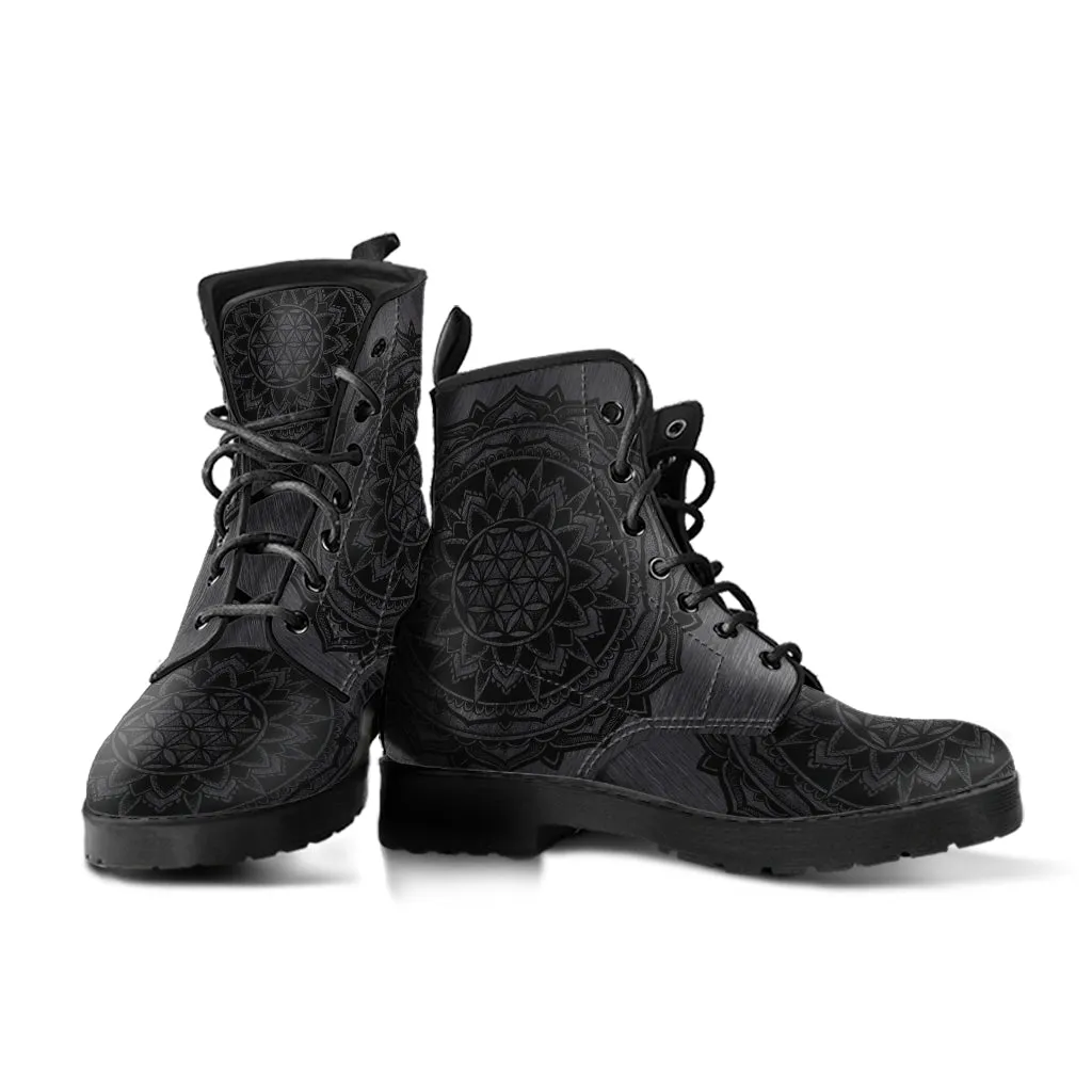 Flower of Life Custom Vegan Boots