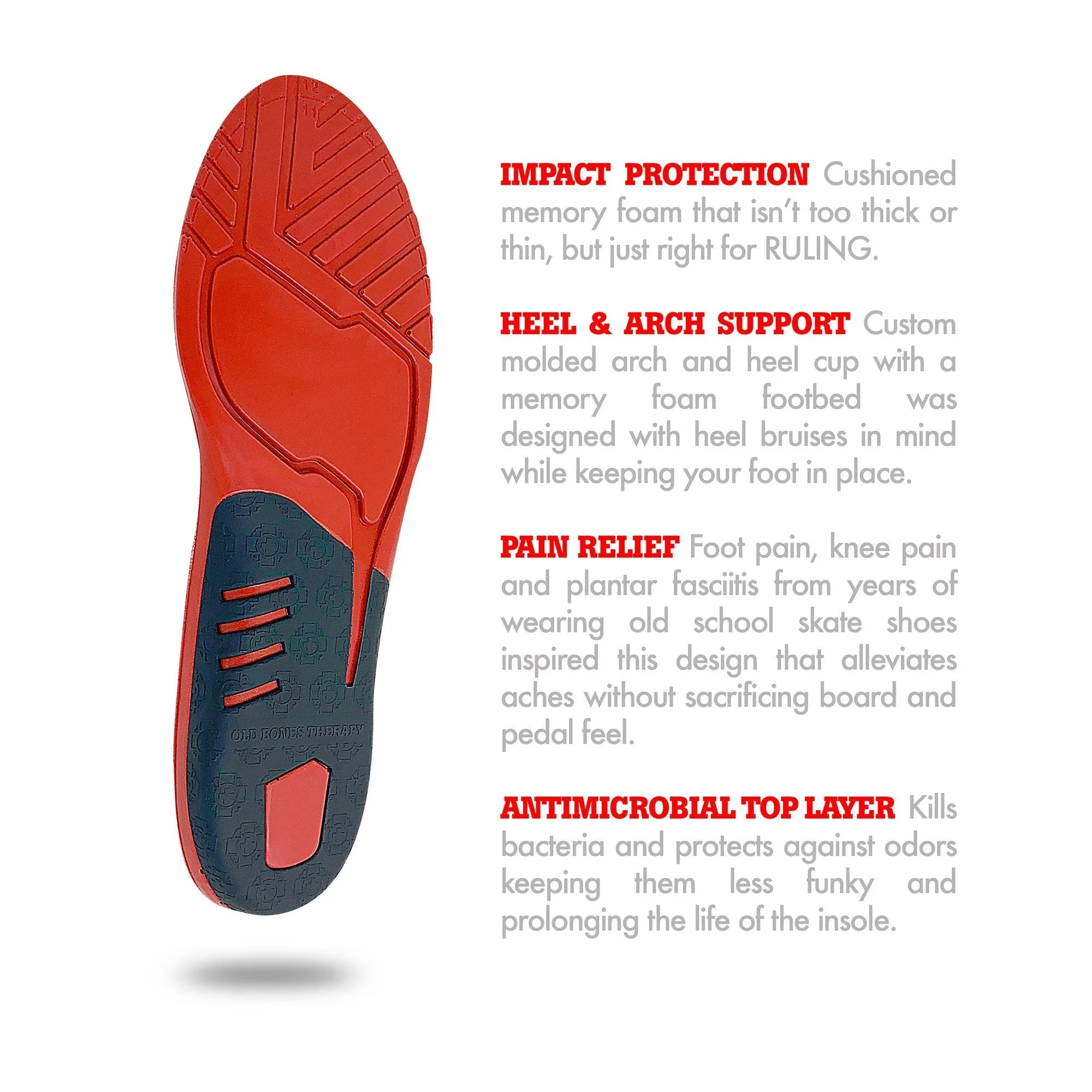 Foot Insoles: Shock Absorbing   All Day (2-Pack)