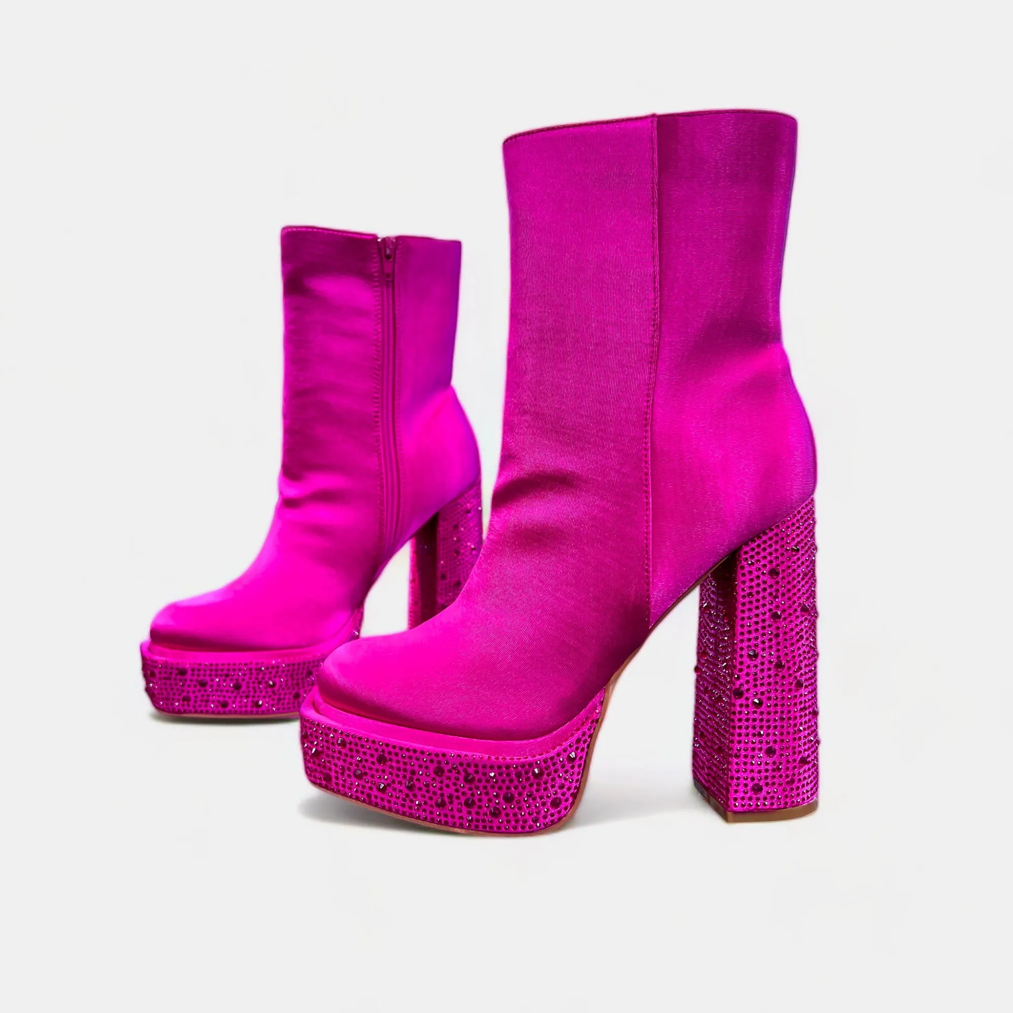 Fuchsia Cindy Platform Boots