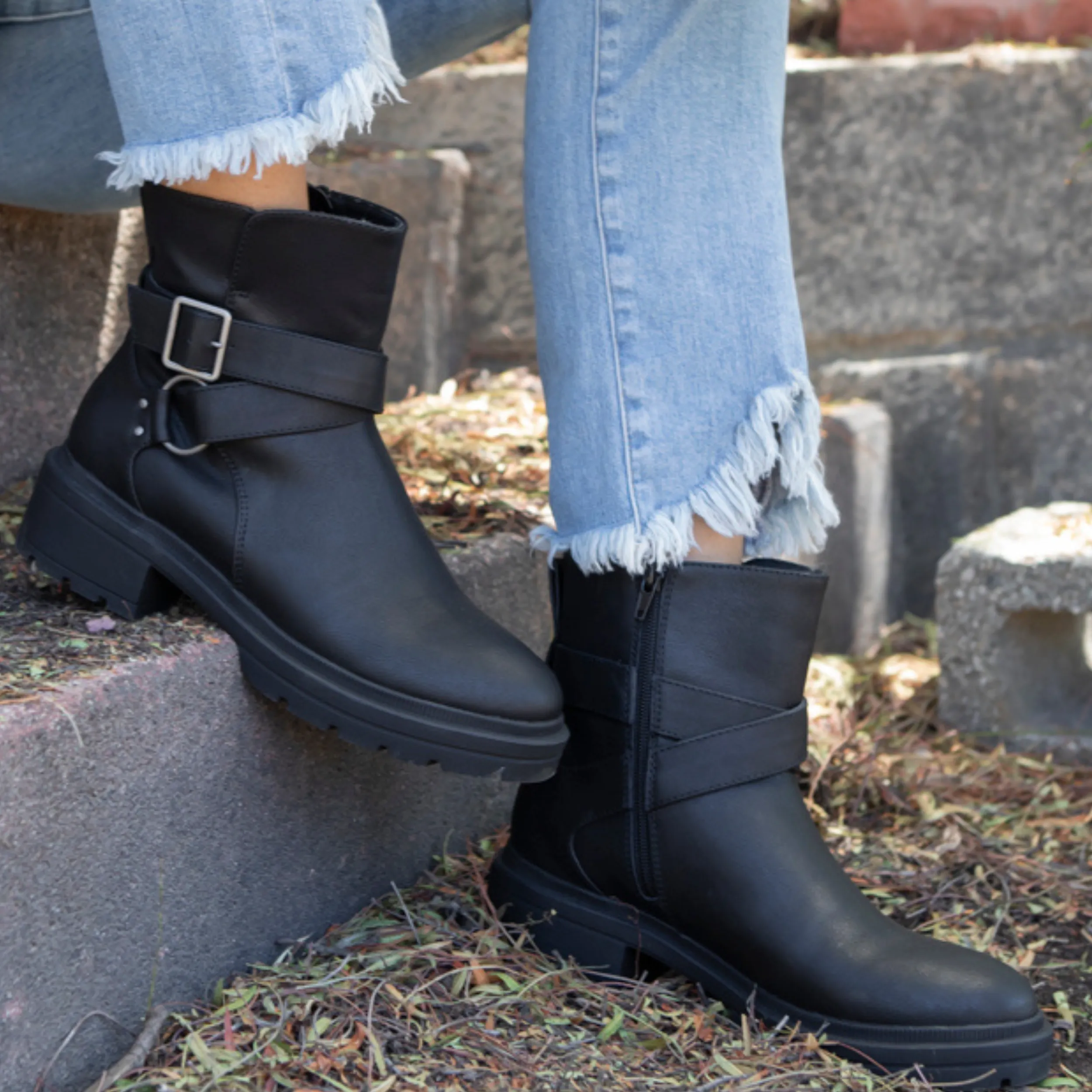 Illume Black Biker Boot