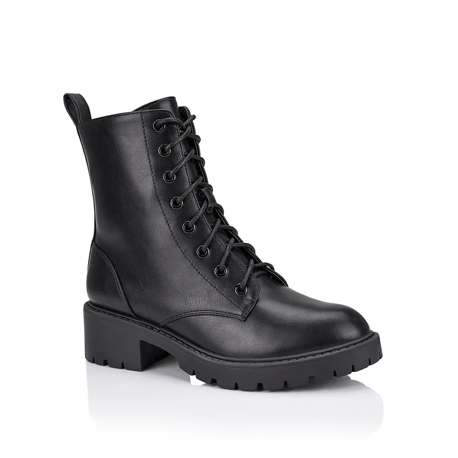 Jasmin III Combat Boot - Black