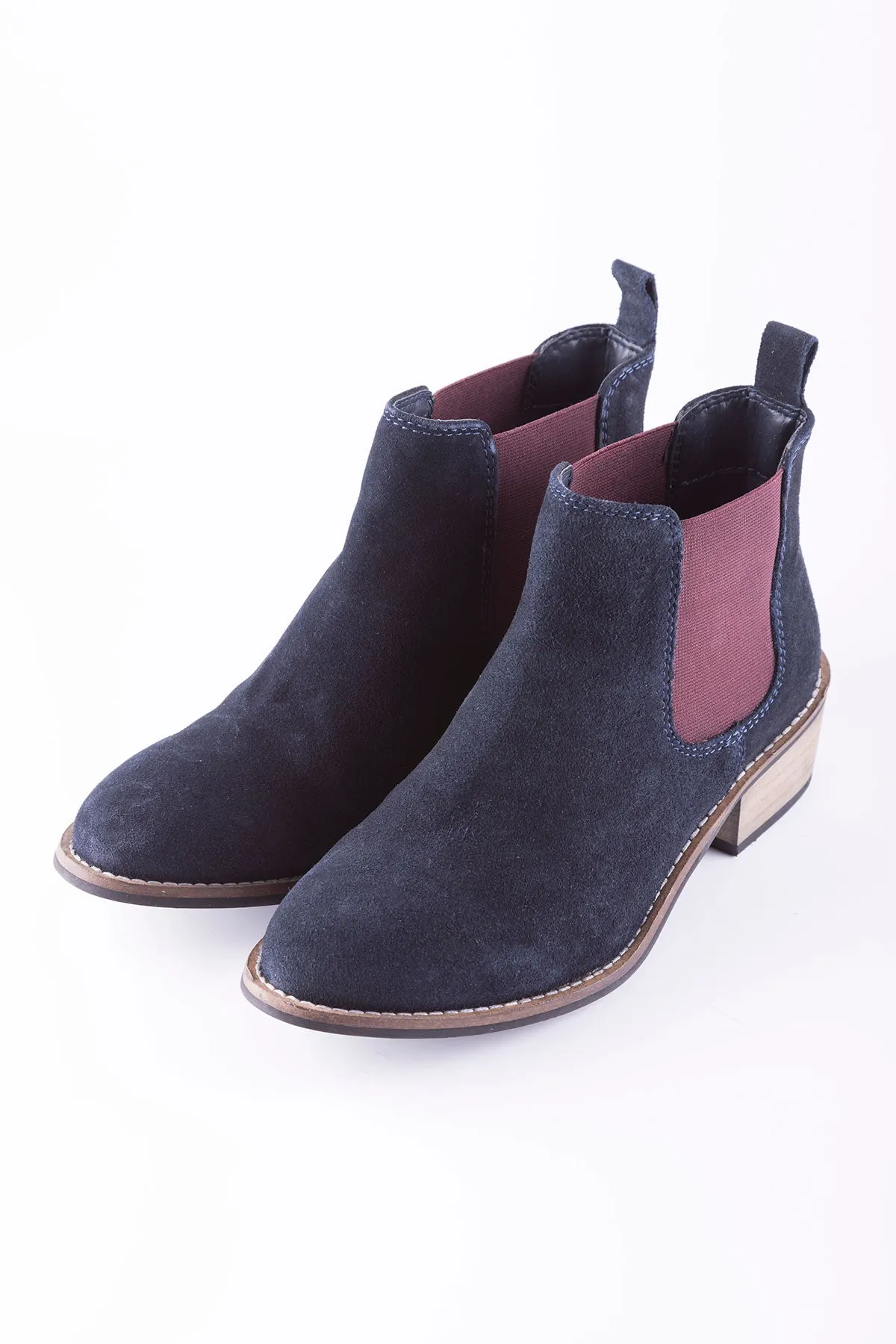 Ladies Kirby Suede Heeled Boots