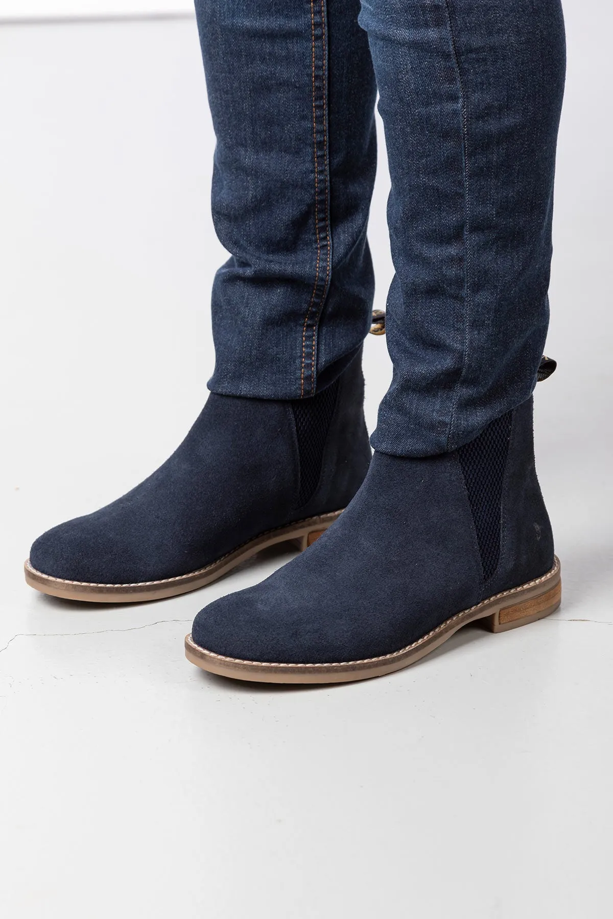 Ladies Suede Chelsea Boots - Kirby III