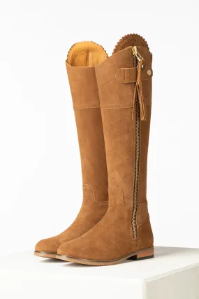 Ladies Tall Suede Country Boots - Helmsley