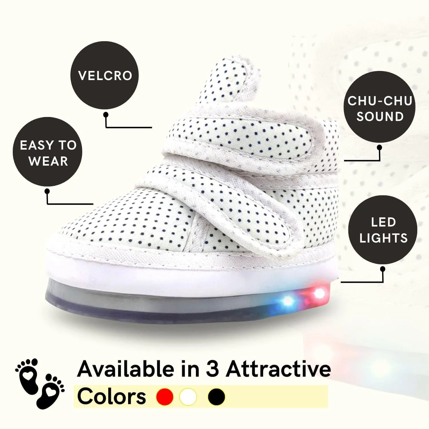 LED LightCloth-Boots with Chu Chu Sound