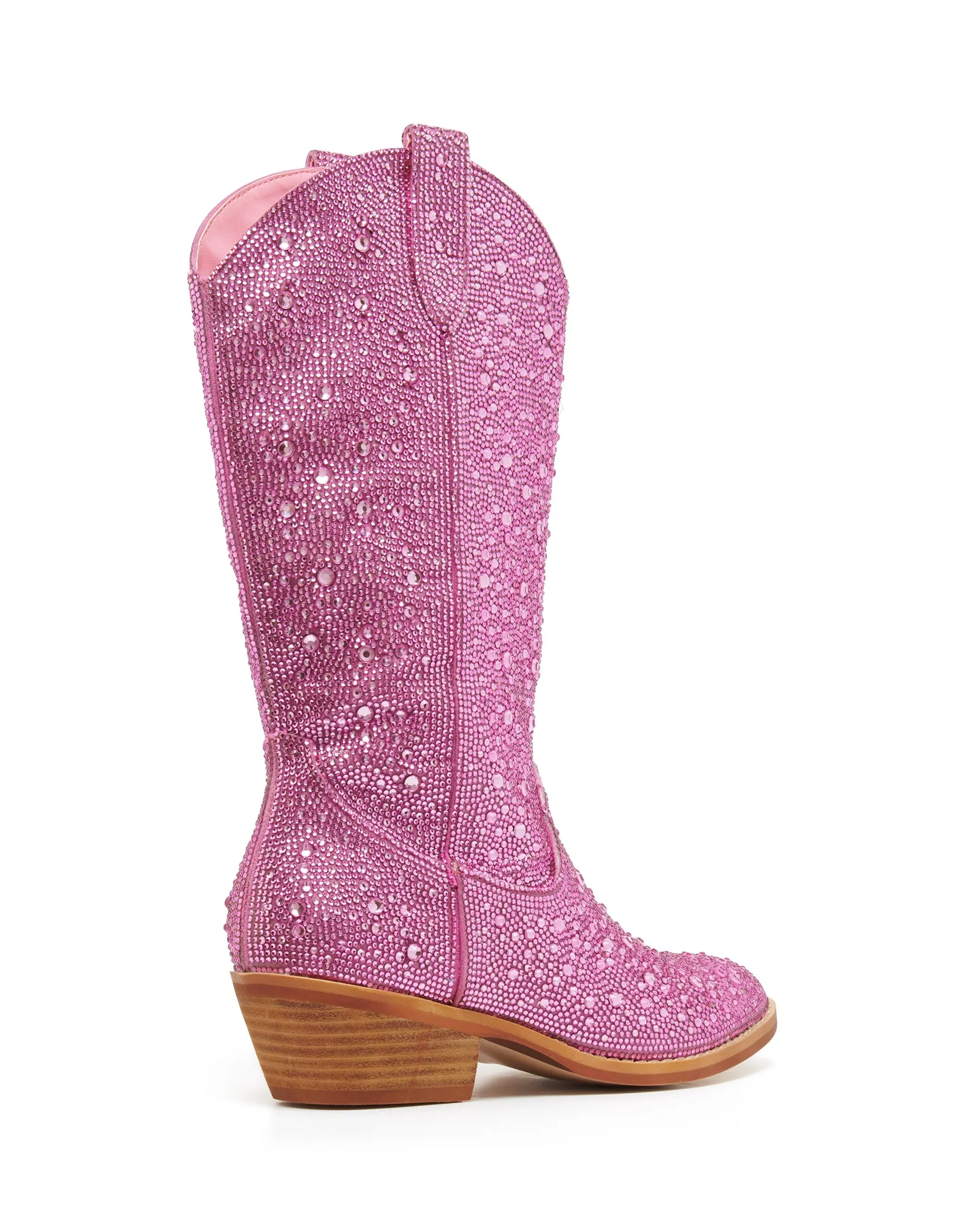 Majesty Cowboy Boot Pink Rhinestones