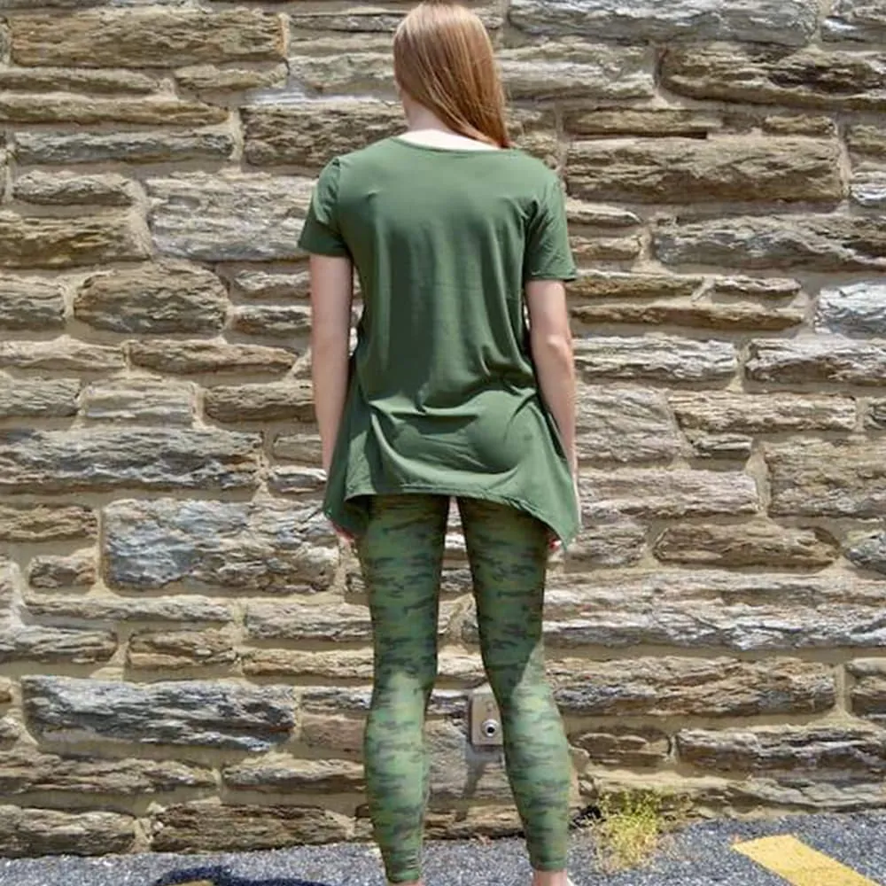 Olive Camo Leggings