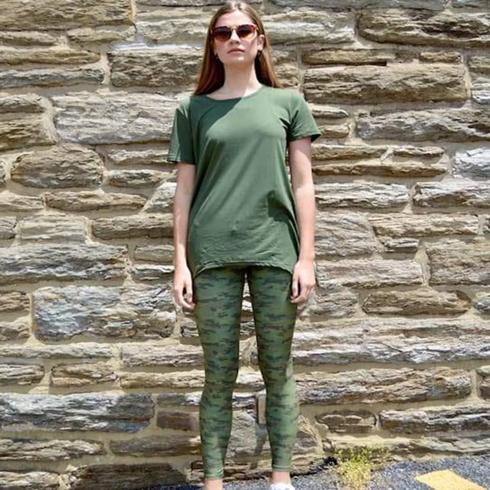 Olive Camo Leggings