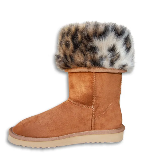 PAWJ Tall Boot | Chestnut / Wild Leopard