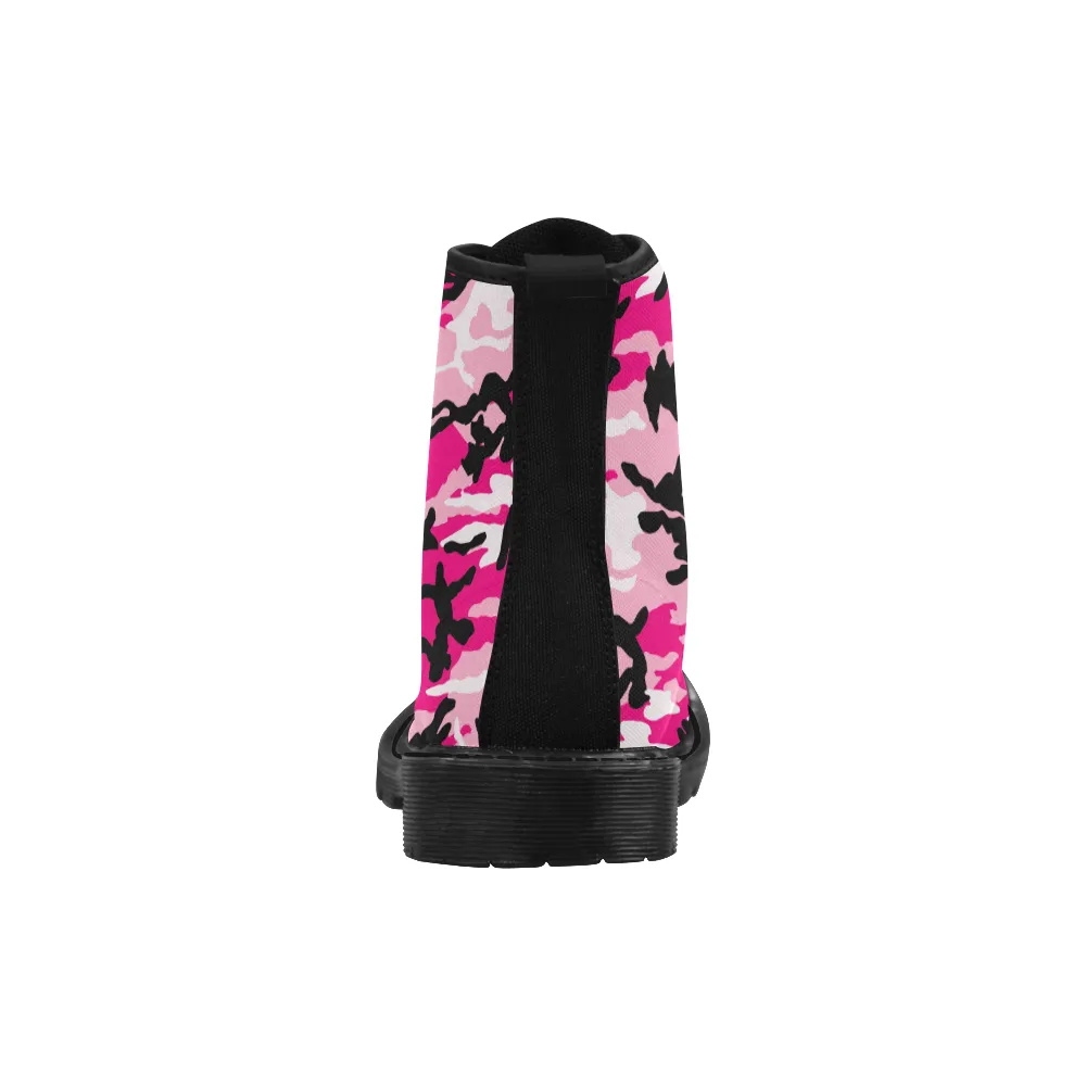 Pink Camo Combat Boots