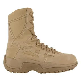 Rapid Response Rb 8 Inch Composite Toe Side Zip Military Work Boot Desert Tan