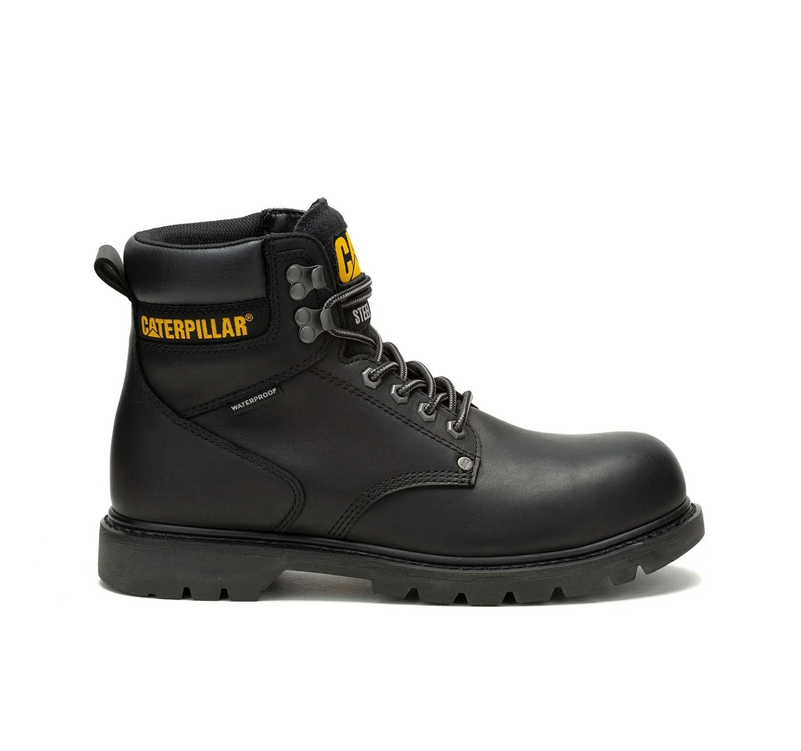 Second Shift Men's Steel-Toe Work Boots Wp Black