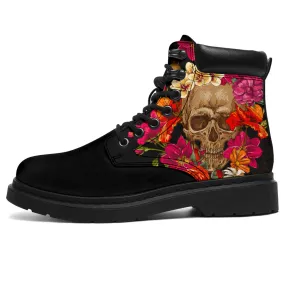 Skull and Roses - All Season Boots