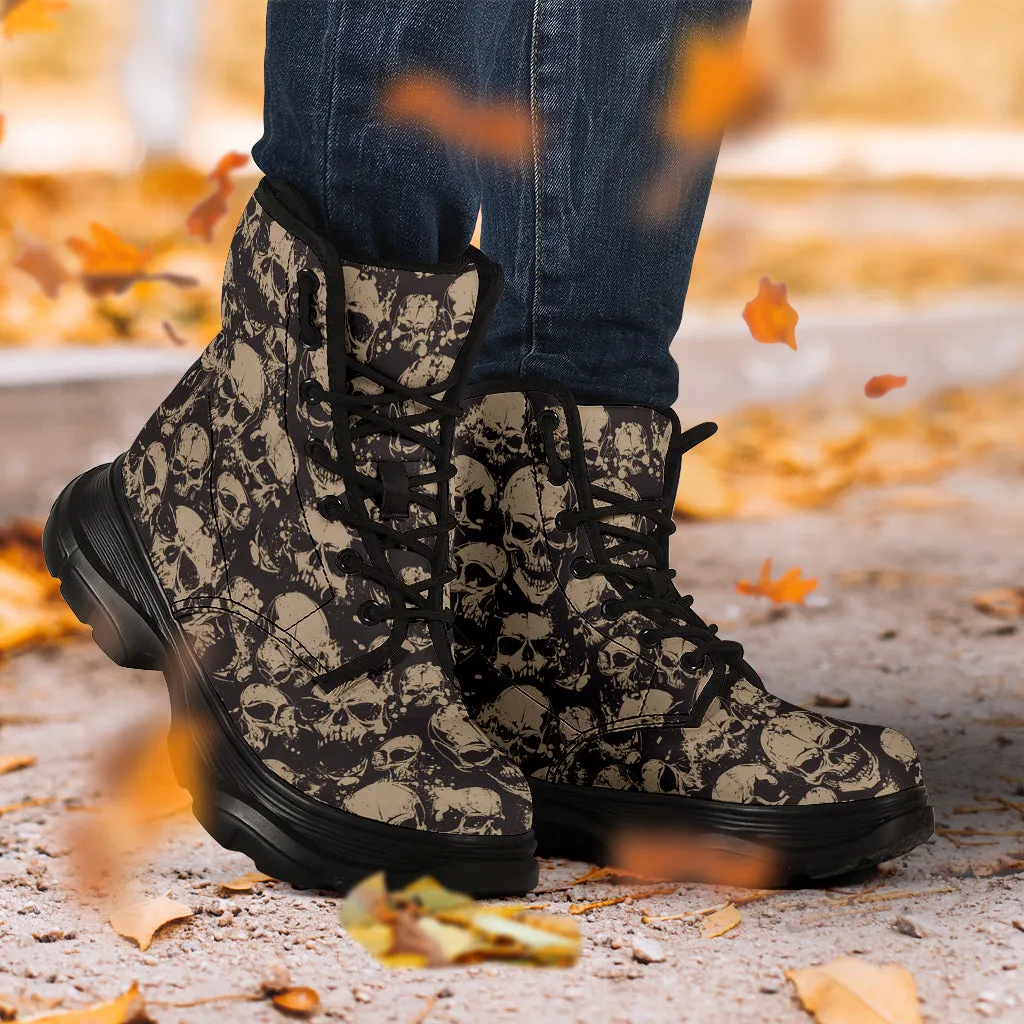 Skull Chunky Boots