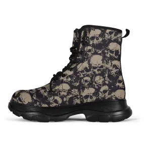 Skull Chunky Boots