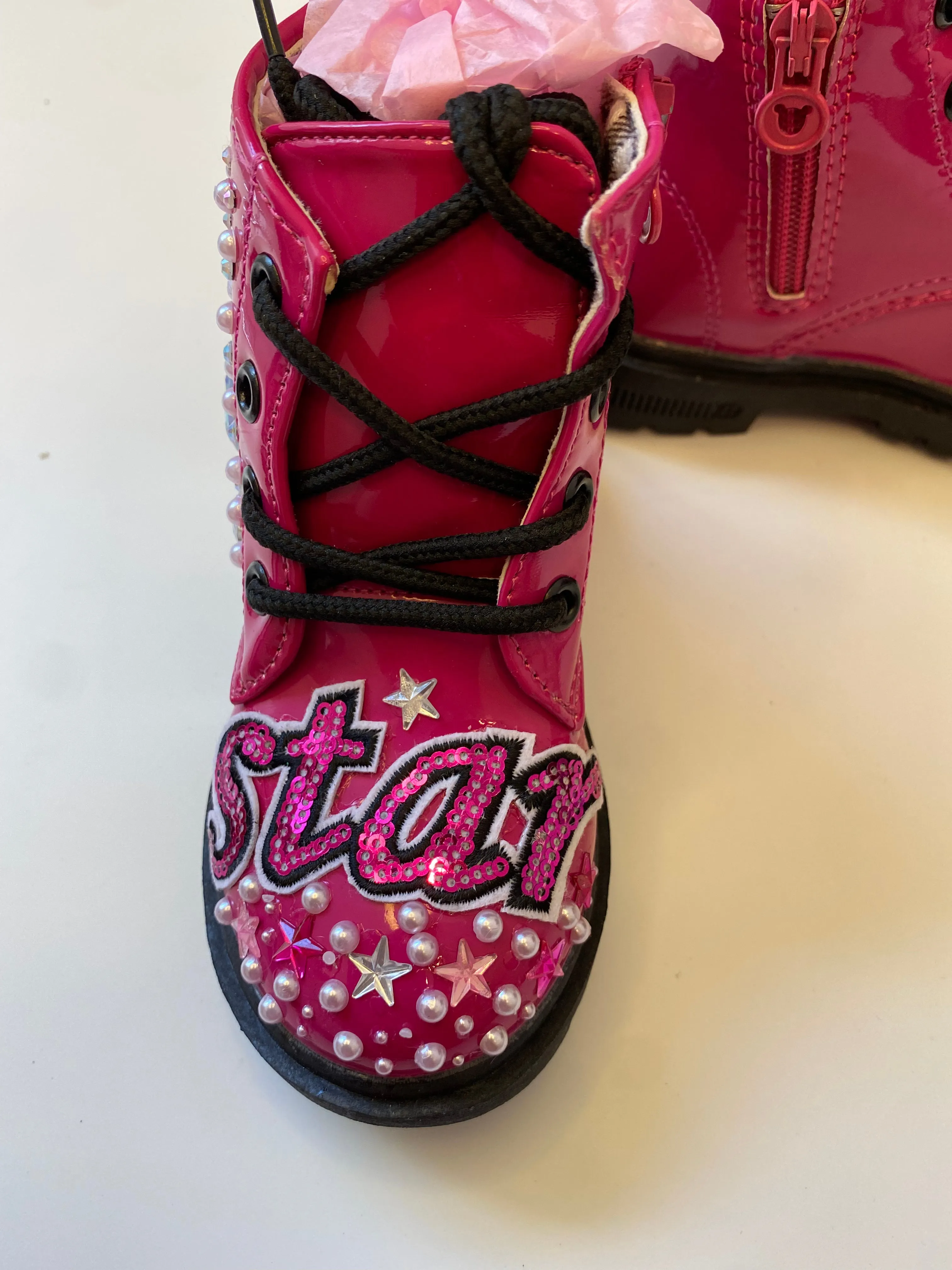 STARTS AND PEARLS GIRLS BOOTS