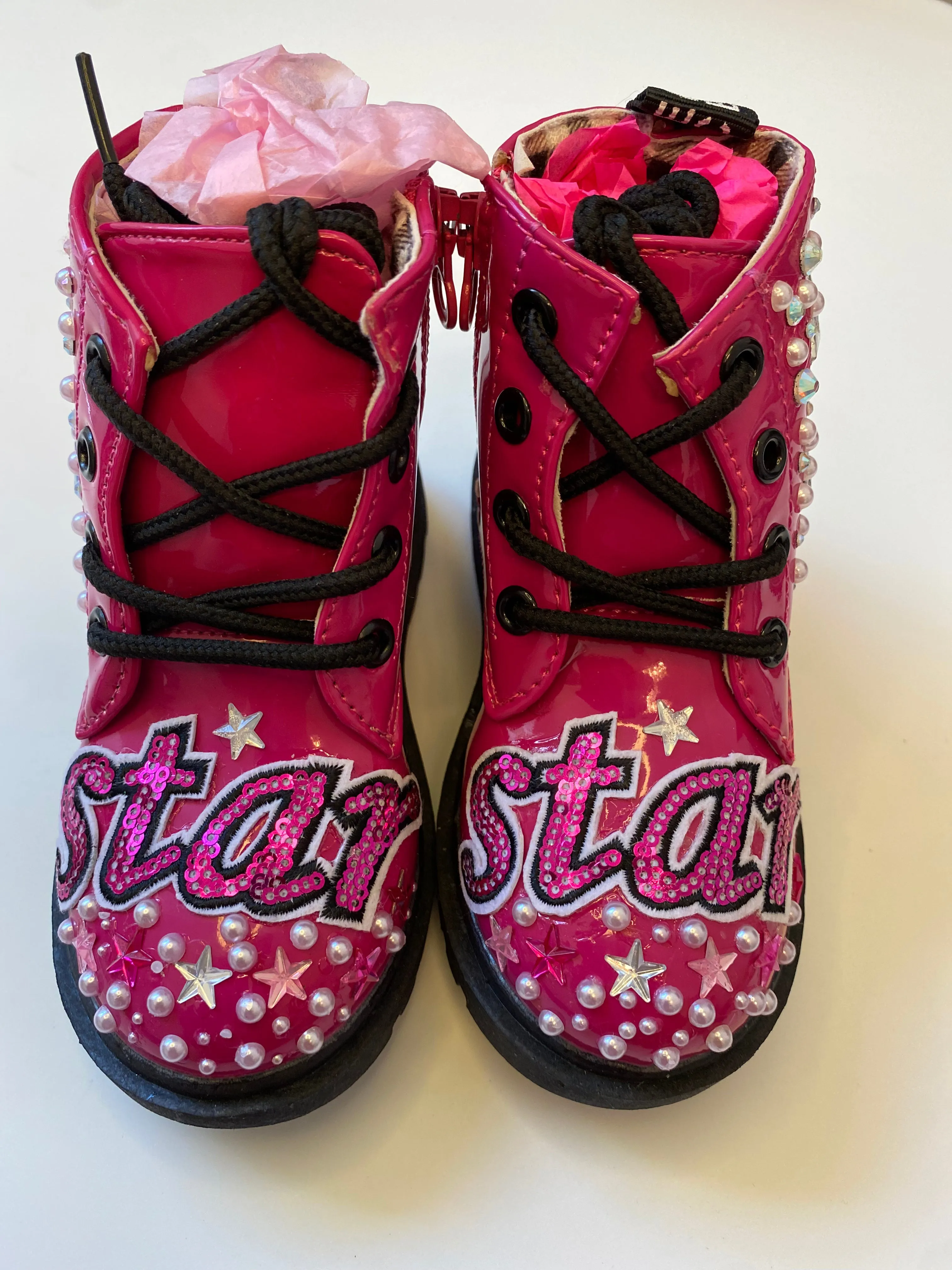 STARTS AND PEARLS GIRLS BOOTS