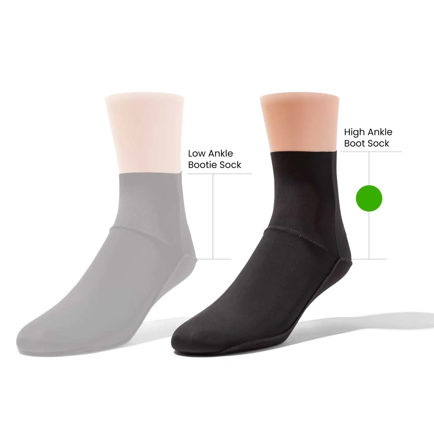 Ultra Thin InvisiLite Quarter Socks for Ankle Boots | BLACK