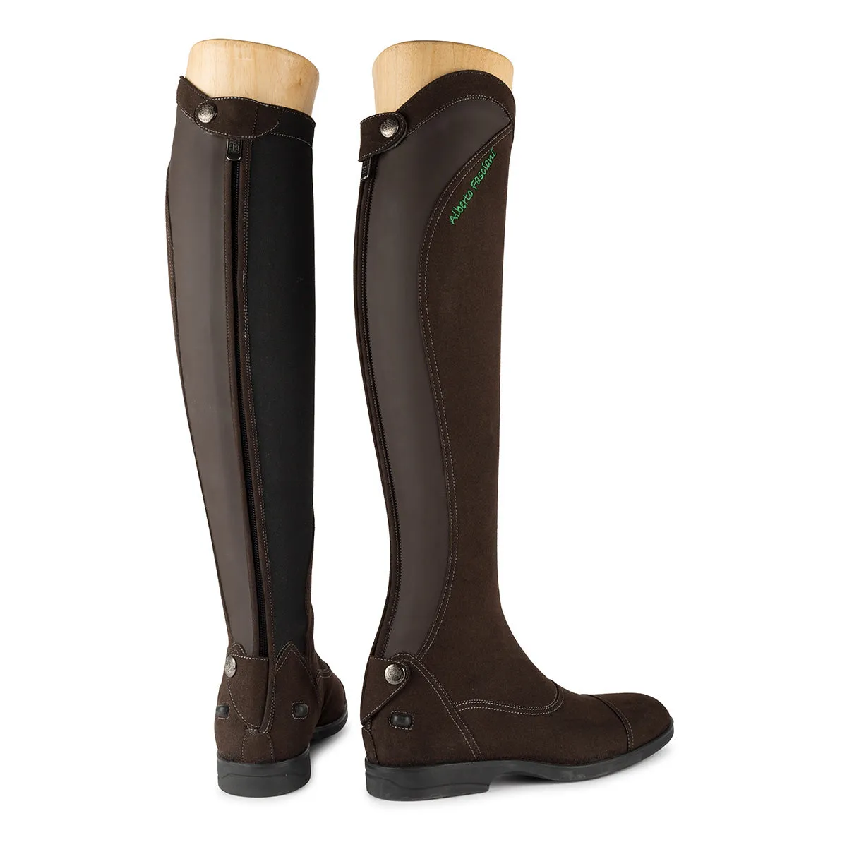 Urbino Vegan Suede<br>Brown riding boots [40 - 46]